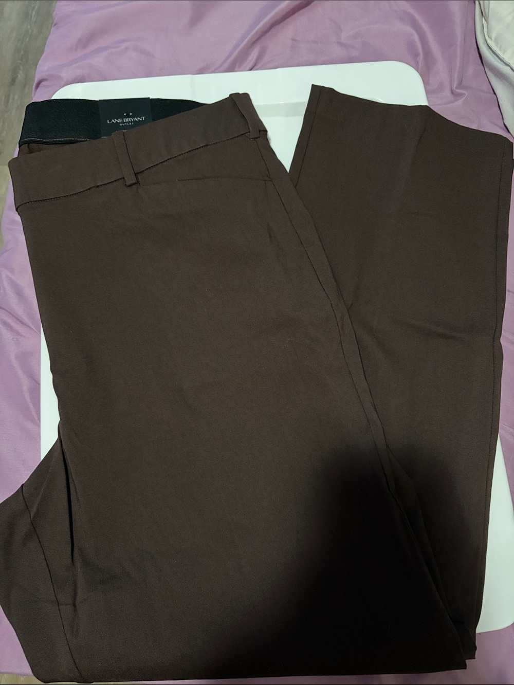 Lane Bryant Women’s Dark Brown Dress Pants